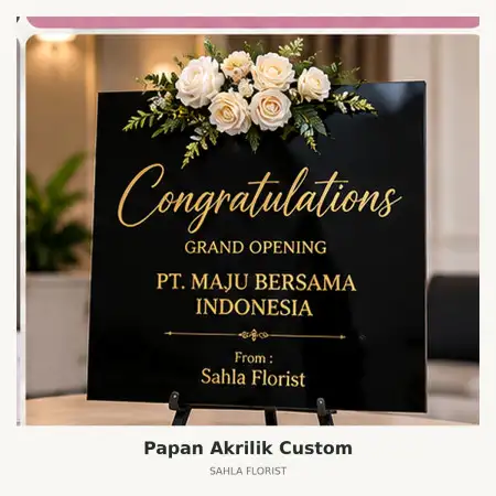 Papan Bunga Akrilik Bojongmangu